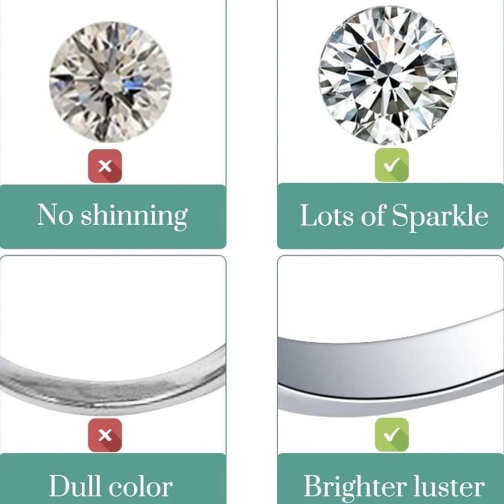 Moissanite Halo Earrings Lab Created Diamond 18K White Gold Plated 925 Sterling - Picture 3 of 3